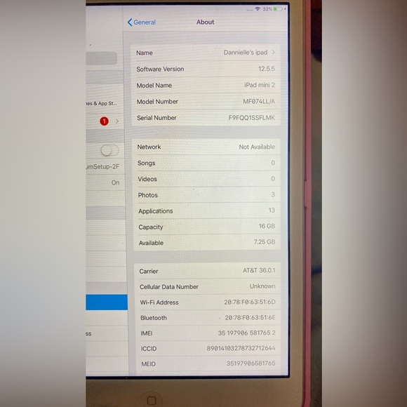 EUC IPad Mini 2 w/attached Bluetooth Keyboard - Picture 2 of 5